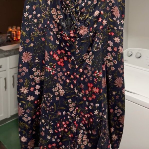 Women's Large American Eagle Floral Romper - Picture 3 of 4